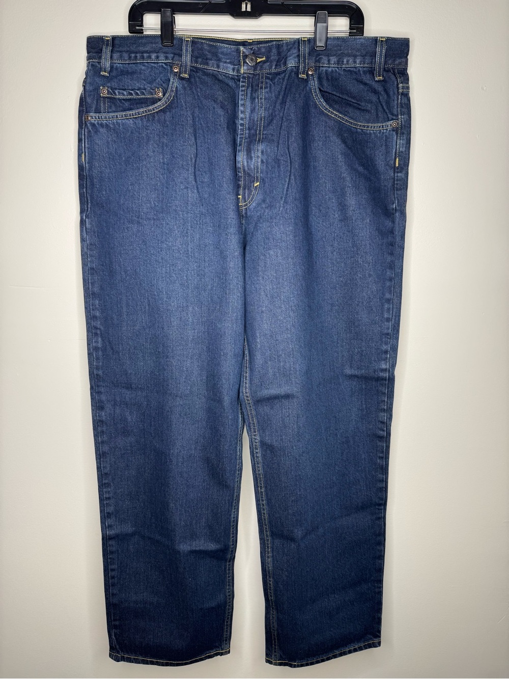 Kirkland Signature Men's Straight-Leg Jeans in Dark Blue
